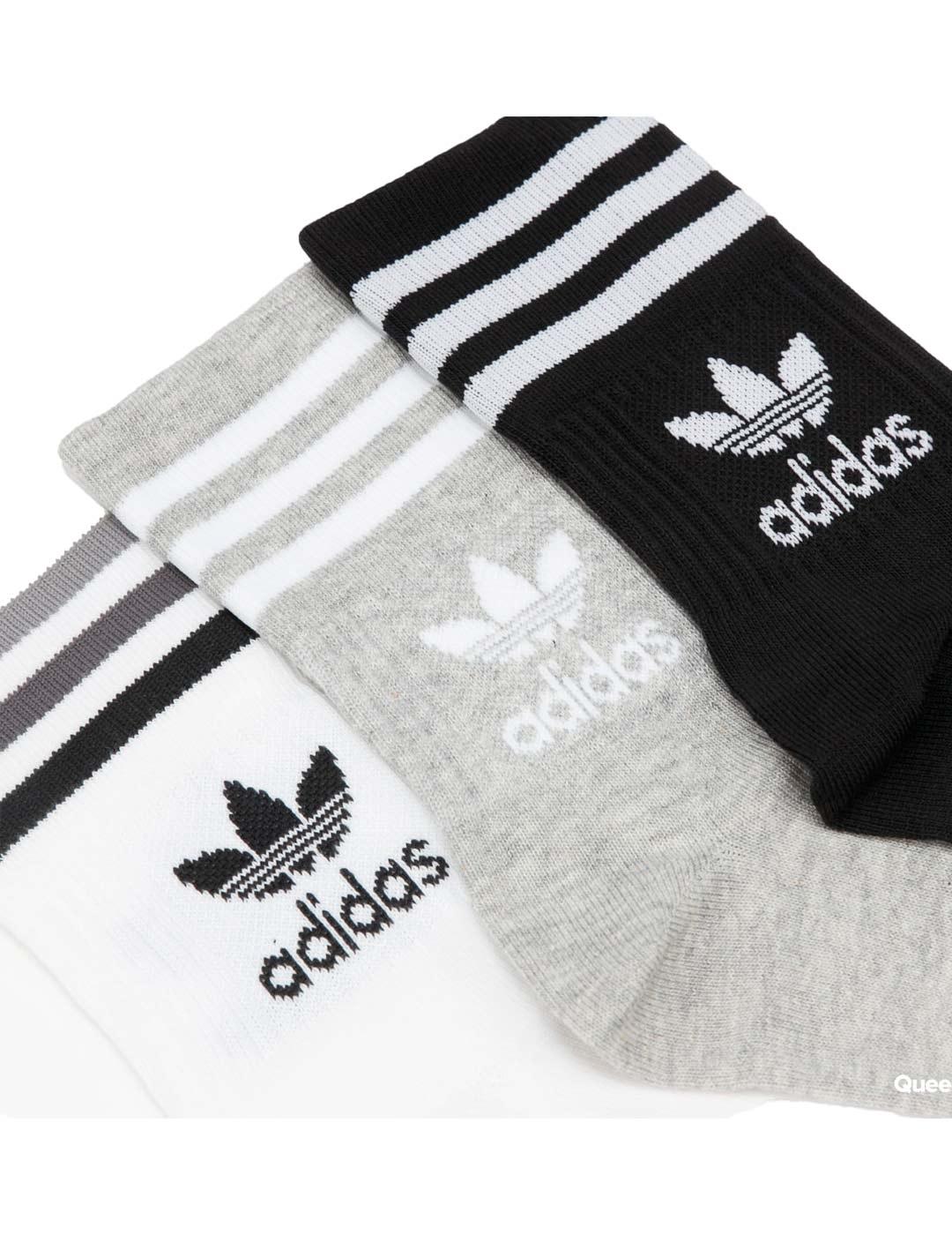 Hacer bien Oriental infinito Calcetines Adidas Mid Cut Tricolor (3 pares)