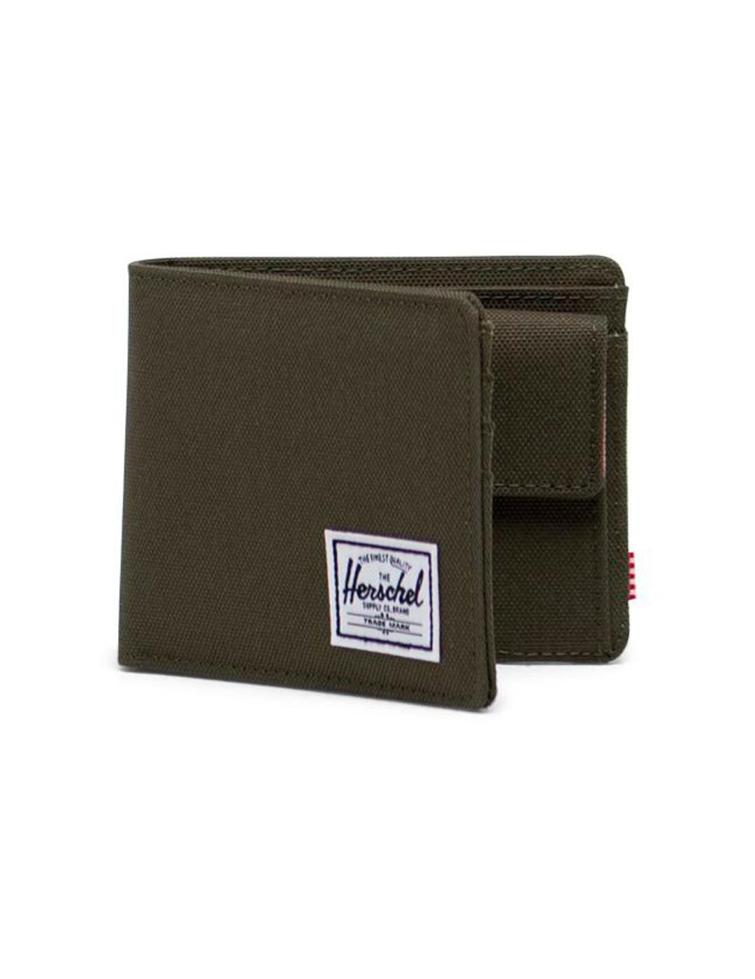 Cartera Herschel Roy Coin Verde