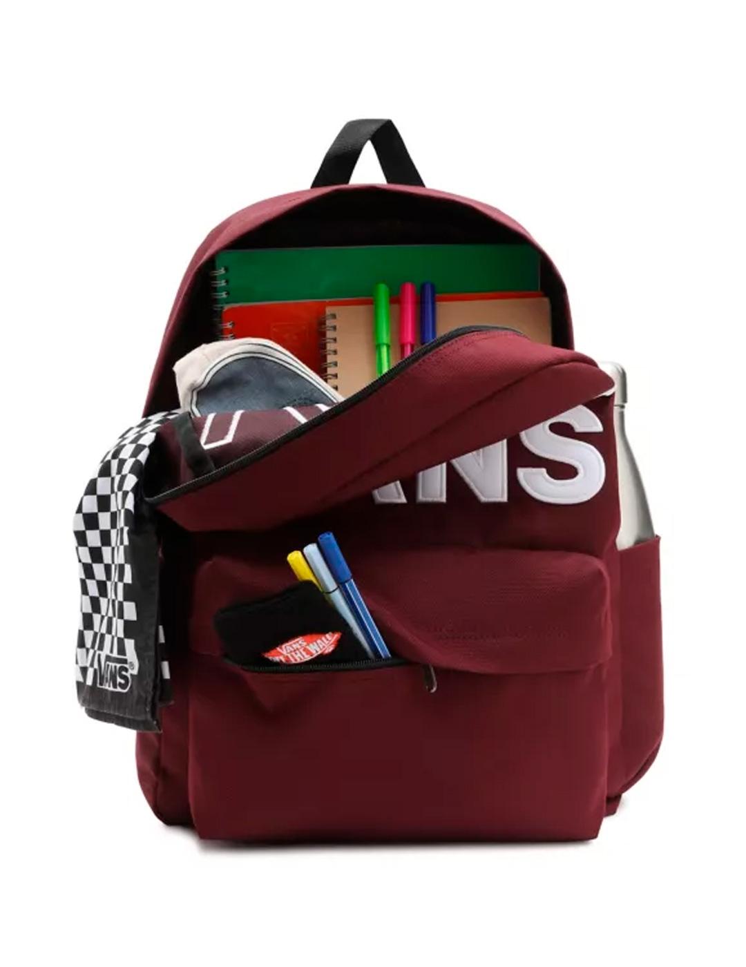 ayudante Noticias de última hora Automáticamente Mochila Vans Olsd Skool Granate