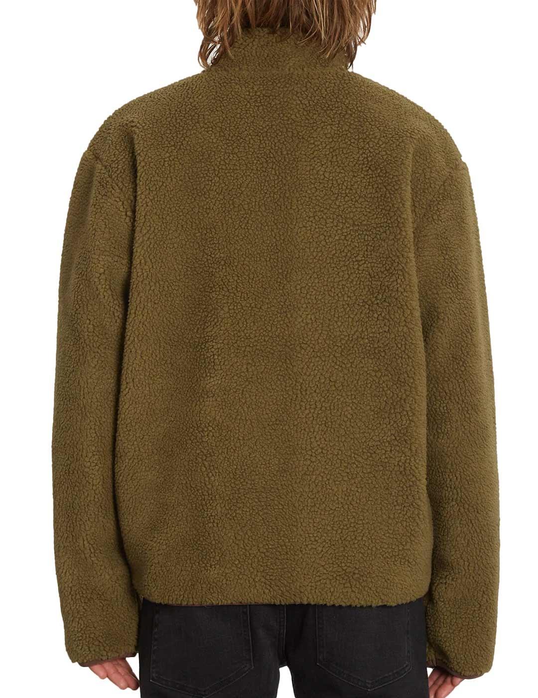 Sudadera polar Volcom Muzzer Fuzzar Verde