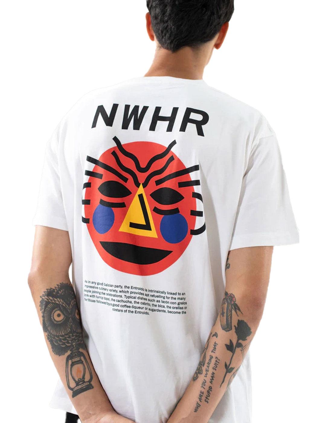 Camiseta NWHR Máscara Blanco
