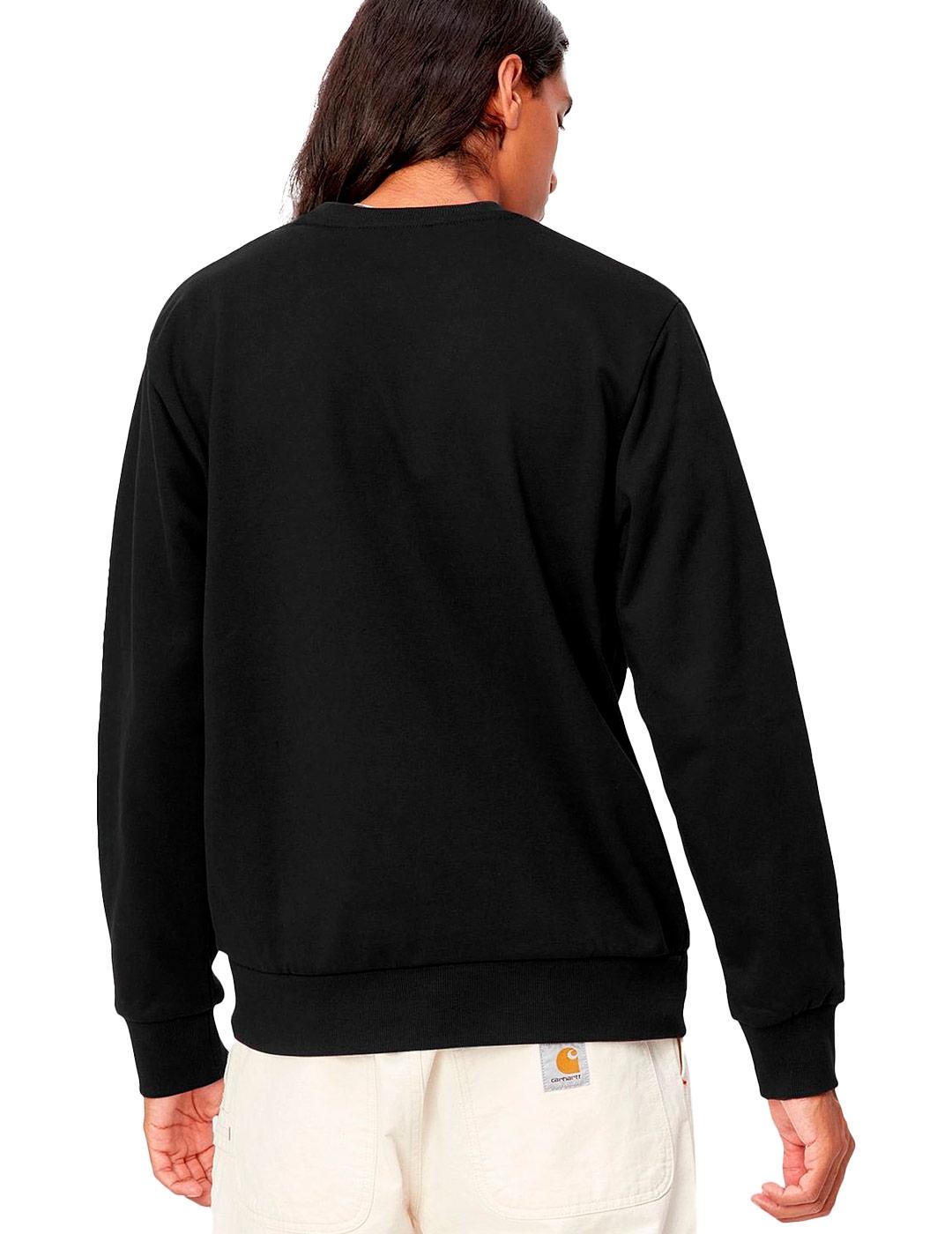 Sudadera Carhartt Script Embroidery Negro