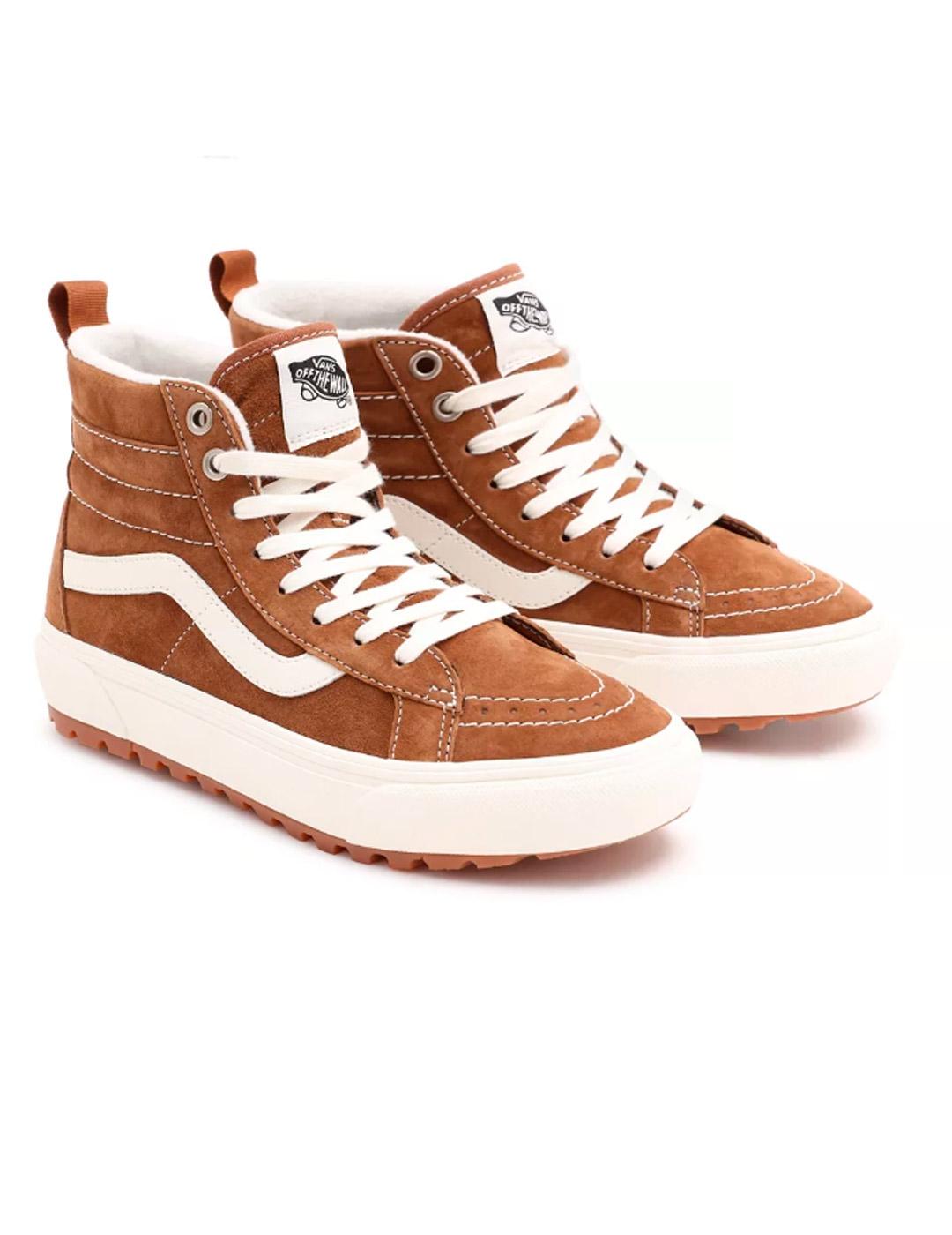 Vans altas marrones cheap