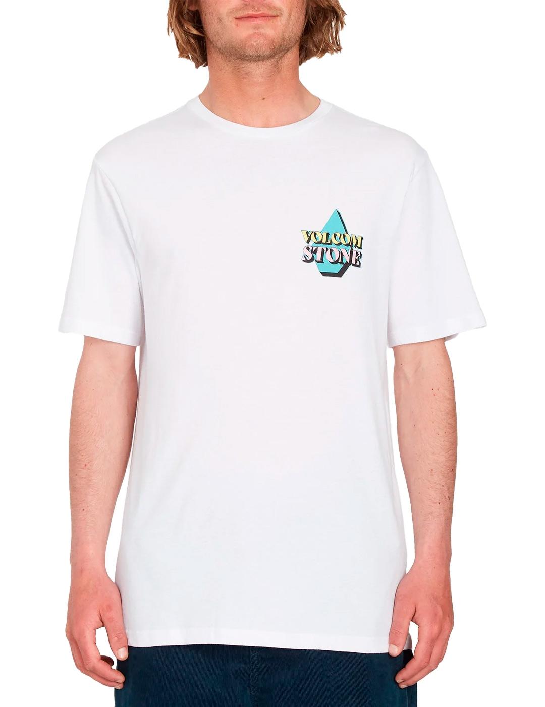 Camiseta Volcom Stript Blanco