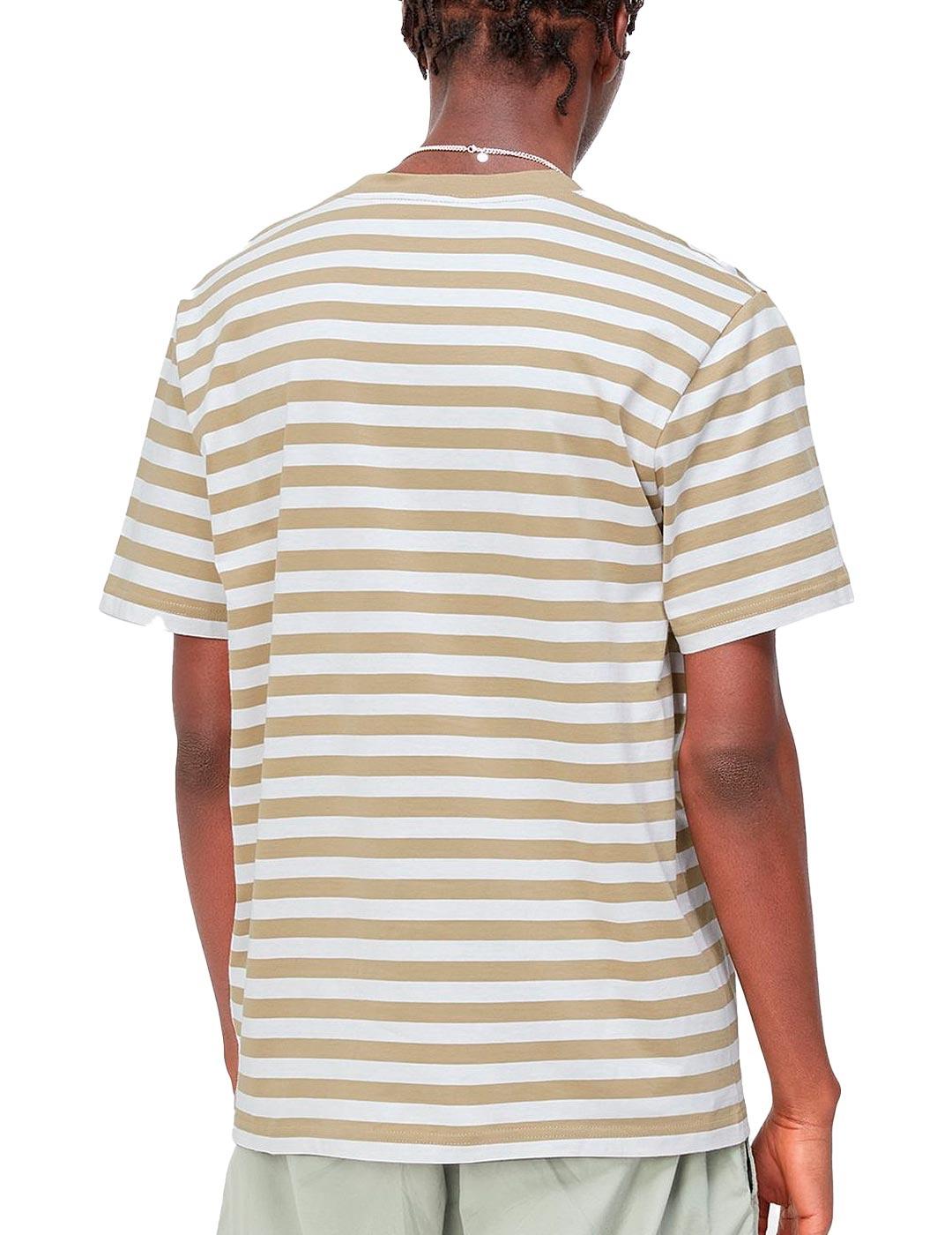 Camiseta Carhartt Scotty Pocket  Marrón / Blanco