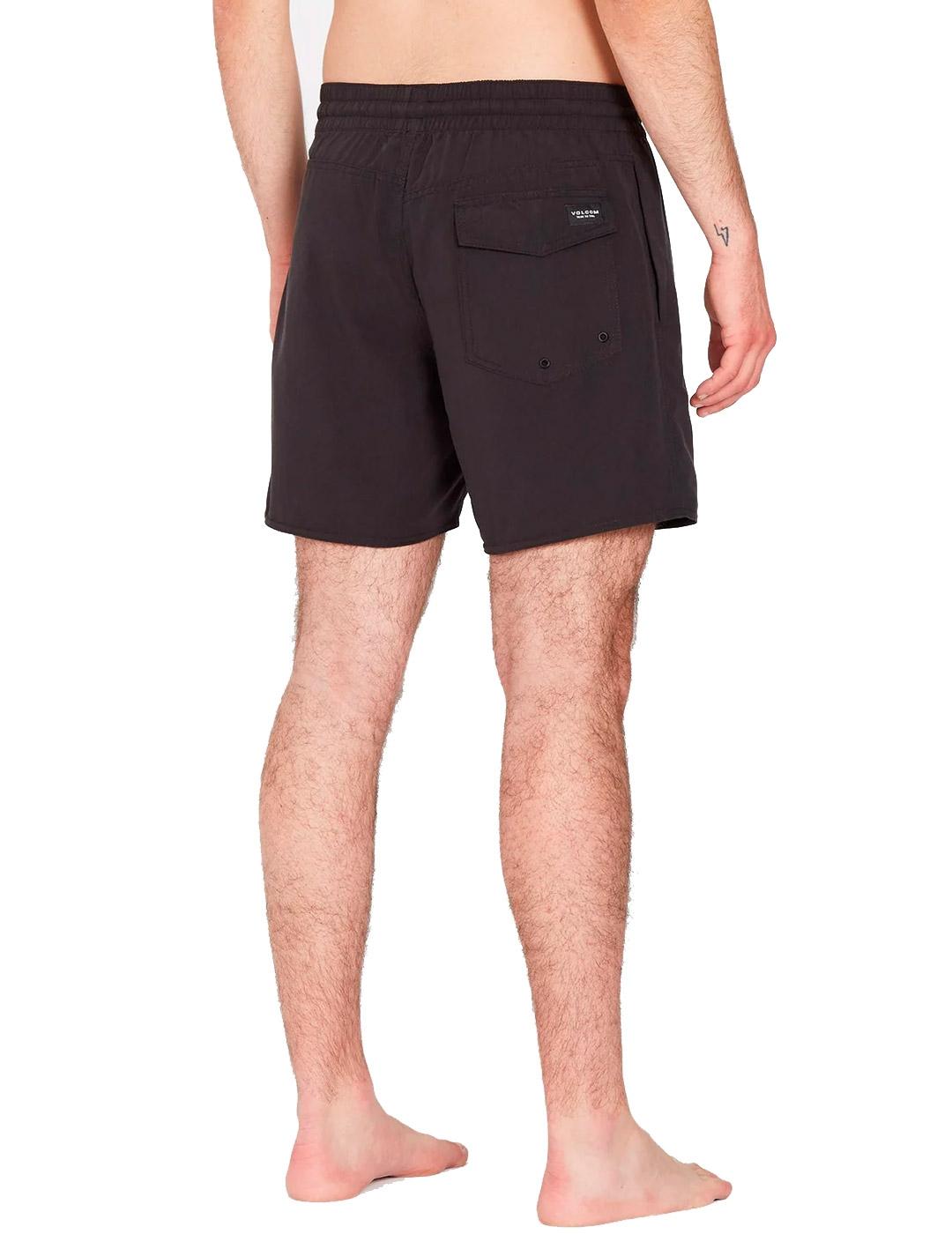 Bañador Volcom Lido Solid Trunk 16 Negro