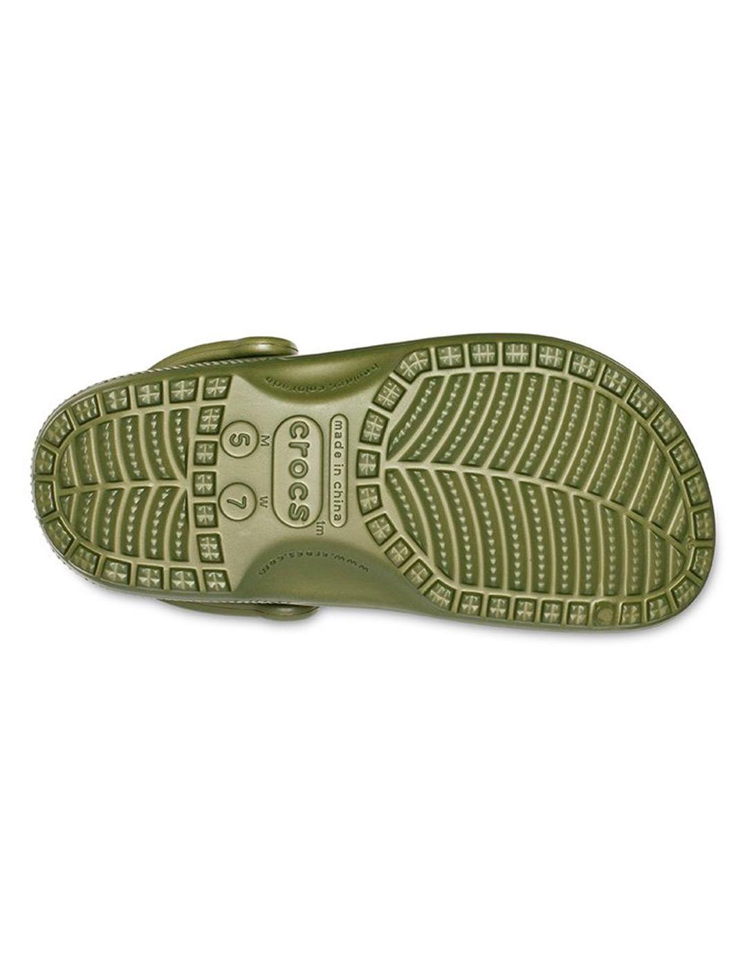 Zuecos Crocs unisex Classic U Green Army