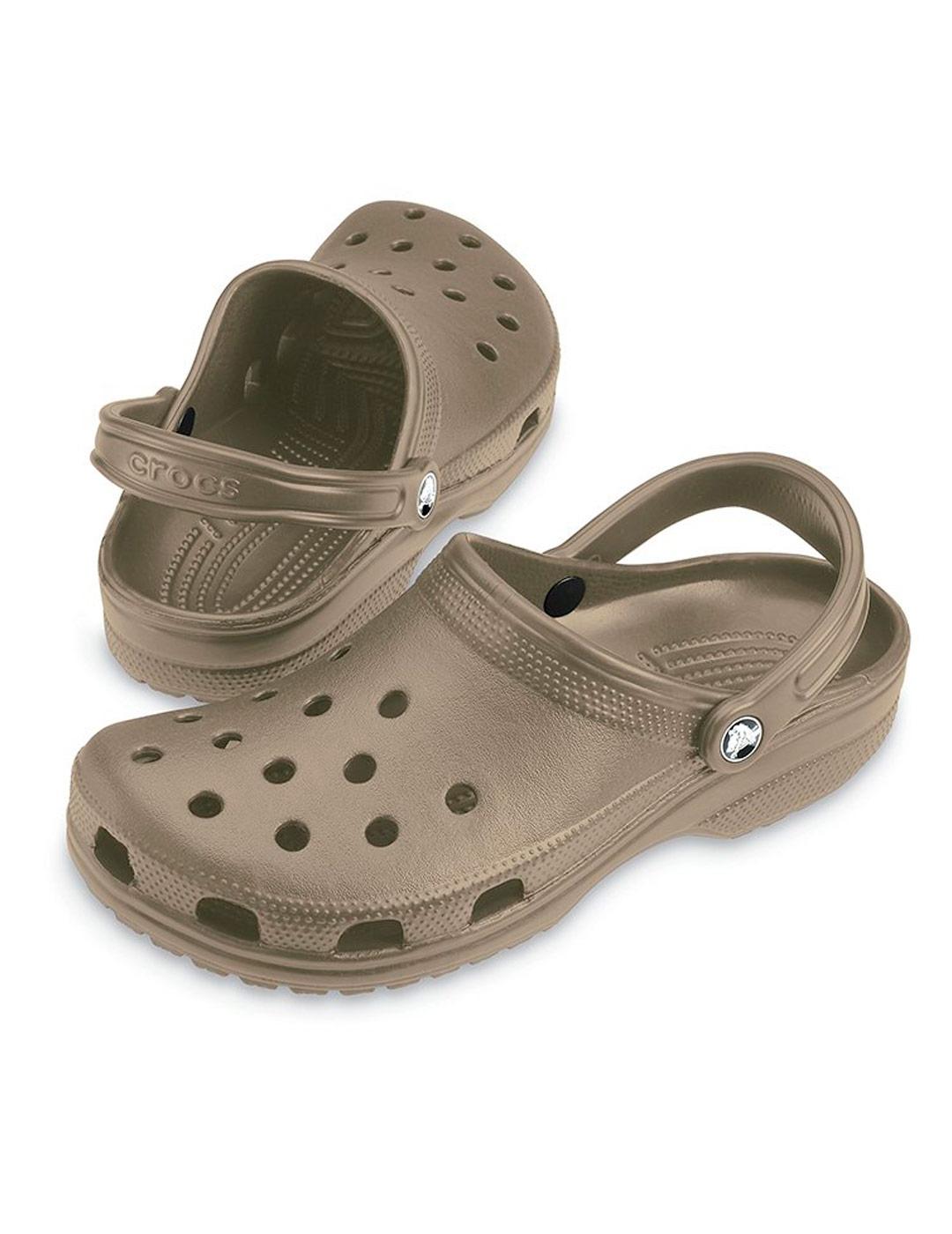 Zuecos Crocs unisex Classic U Khaki