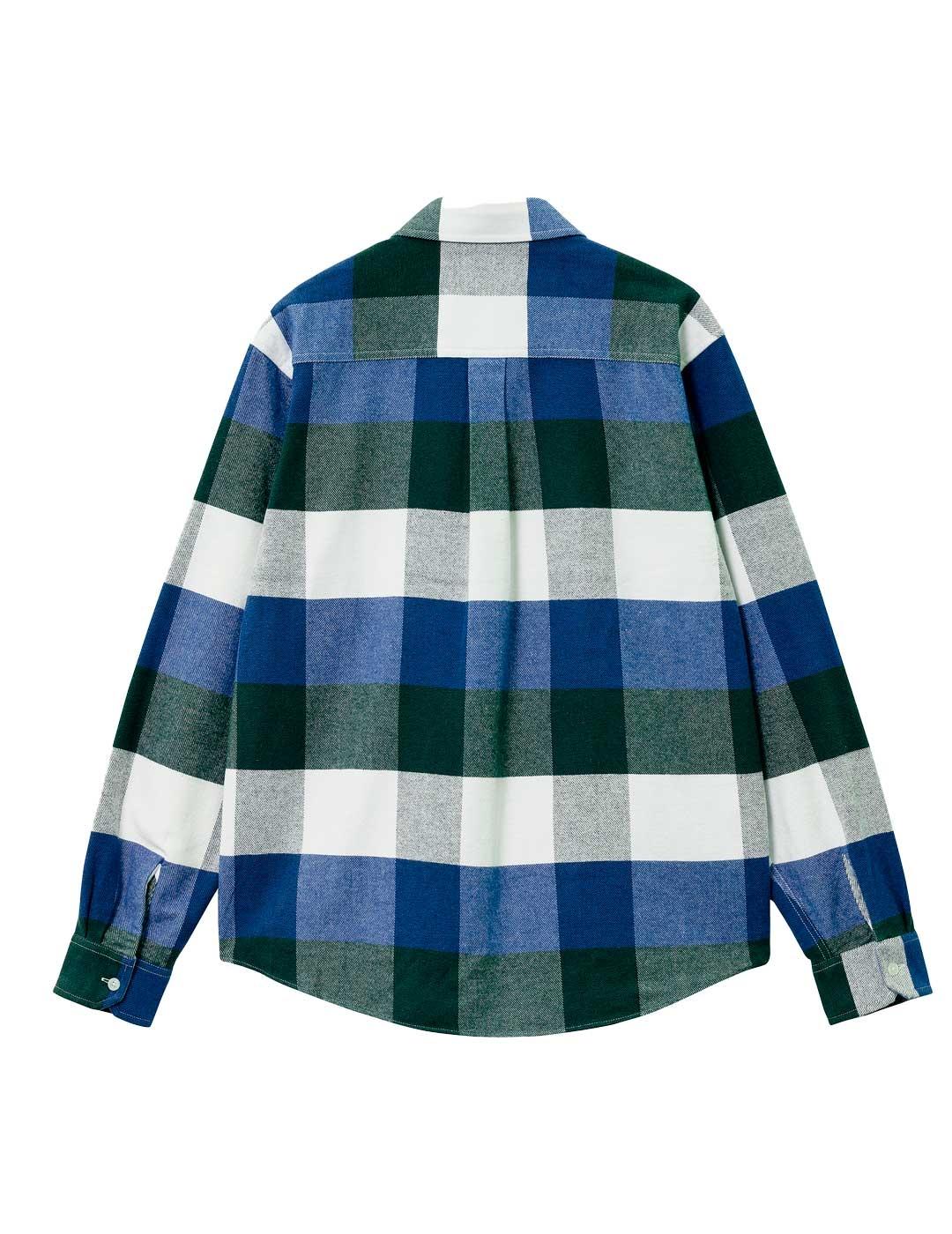 Camisa Carhartt Wip Lyman Azul/Verde