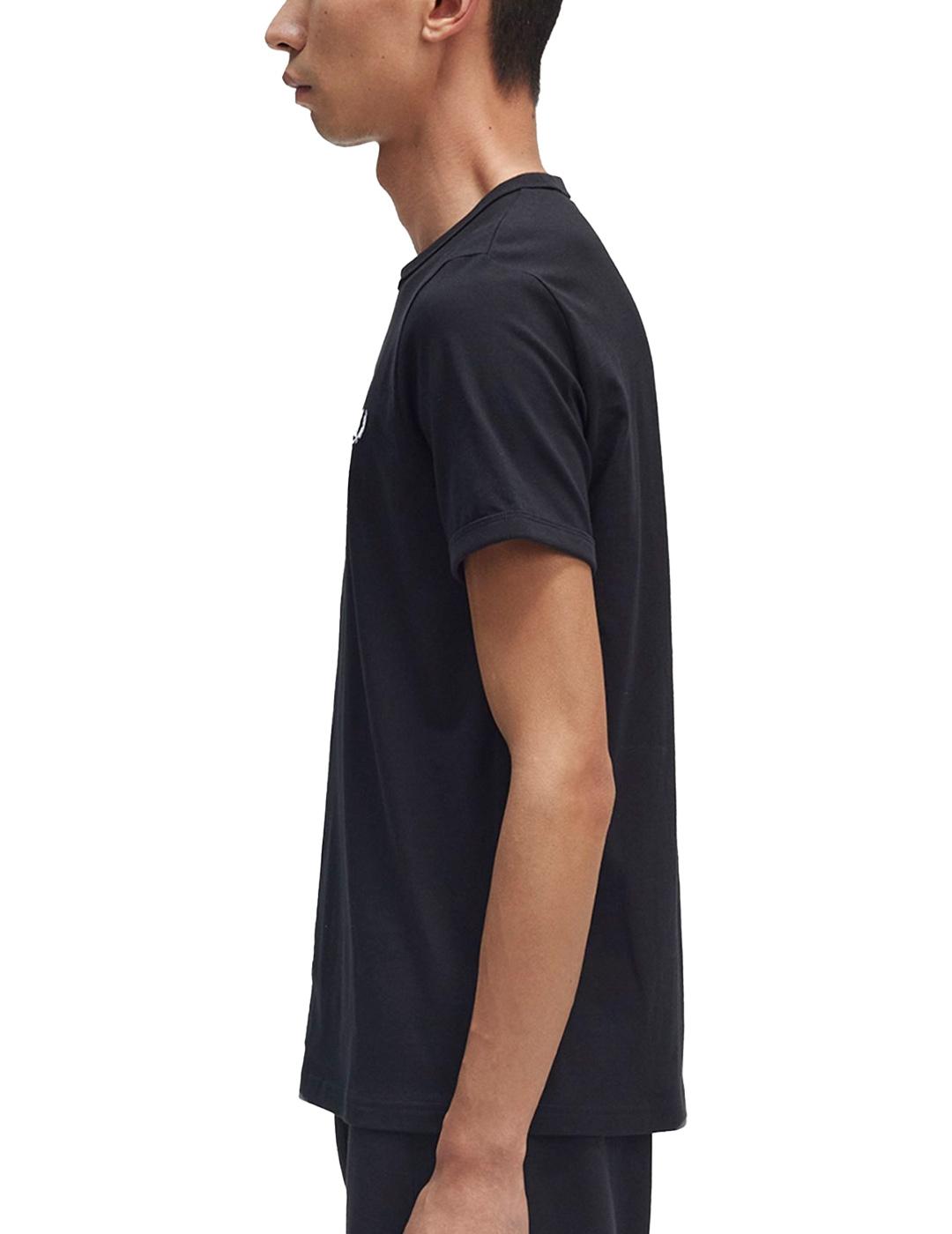 Camiseta Fred Perry Ringer Negro