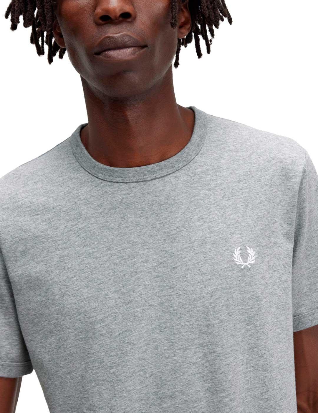 Camiseta Fred Perry Ringer Gris