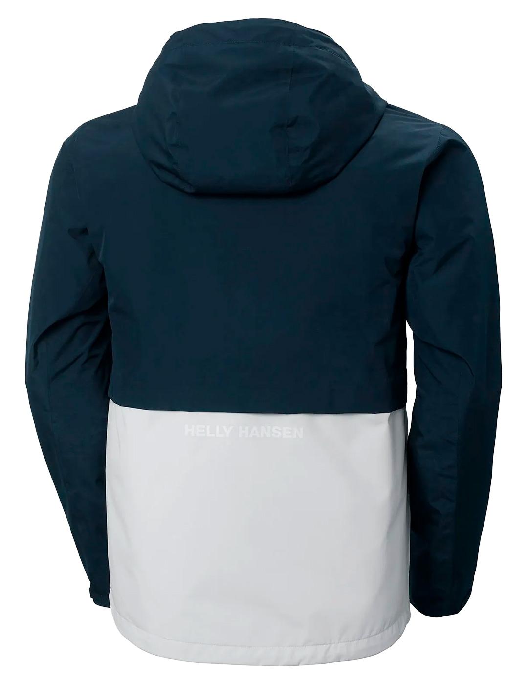 Chaqueta Flex Rain Helly Hansen Marino/Blanco