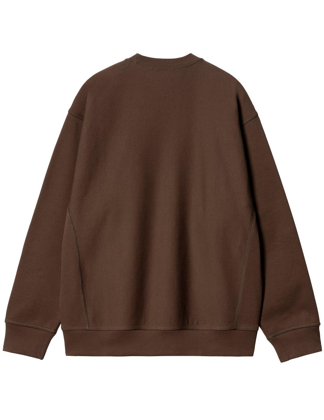 Sudadera Carhartt Wip American Script Marrón