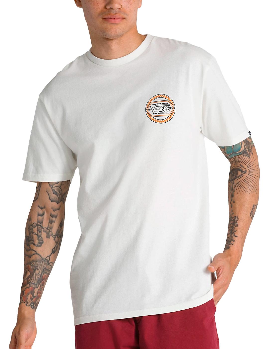 Camiseta Vans Circle Checker Blanco