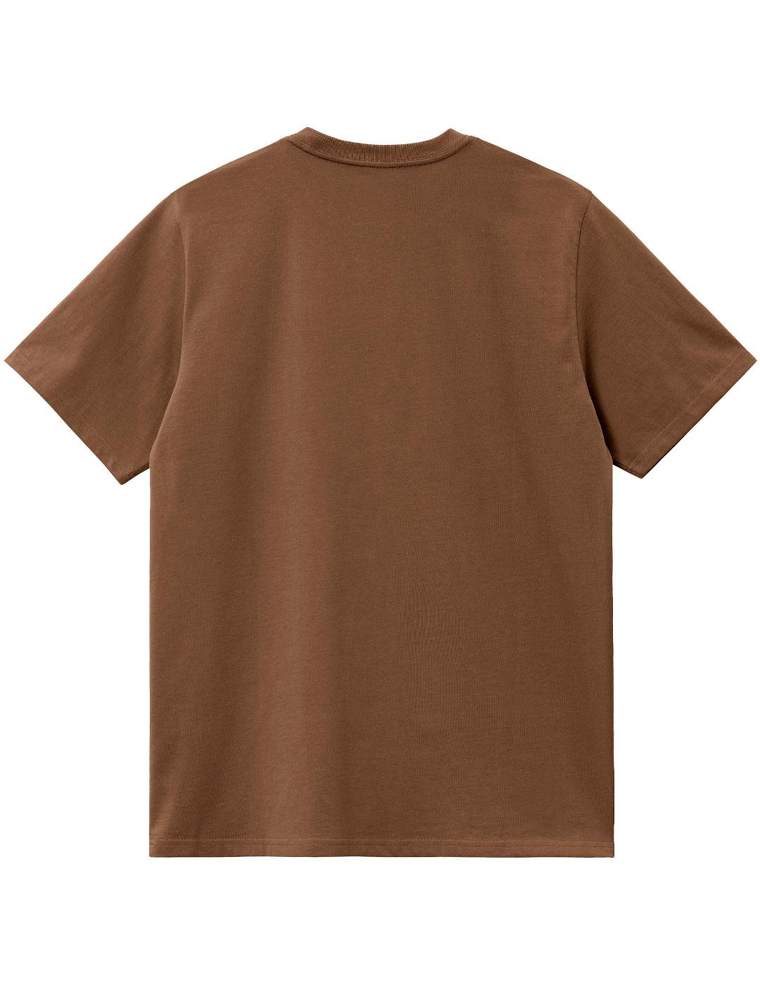 Camiseta Carhartt Wip American Script Marrón