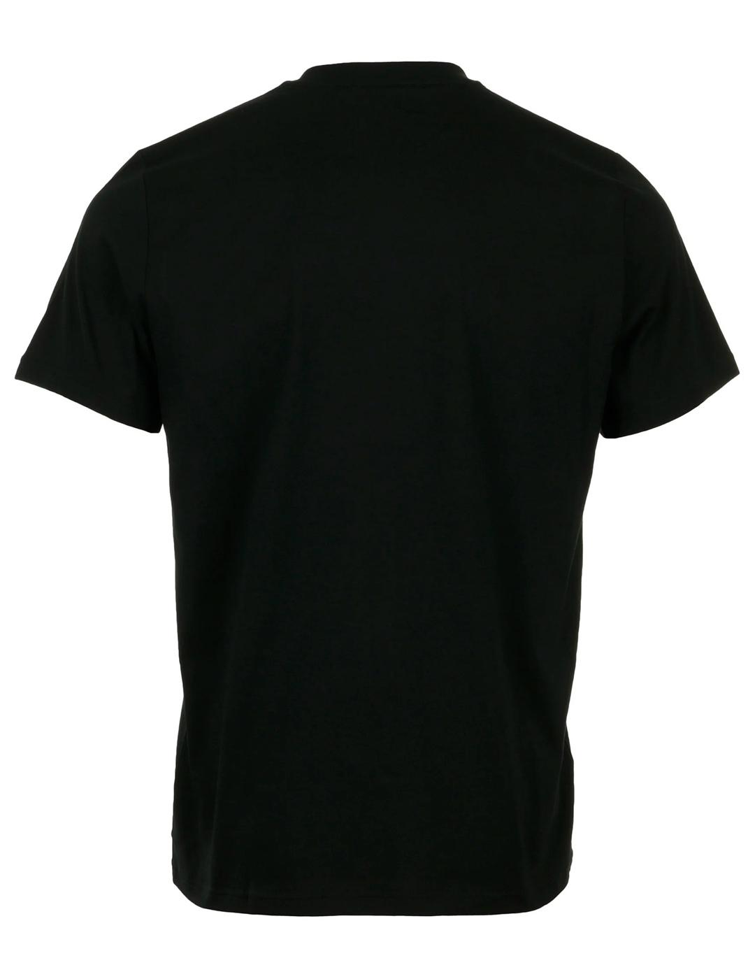 Camiseta Fred Perry Flocada Laurel Wreath Negro