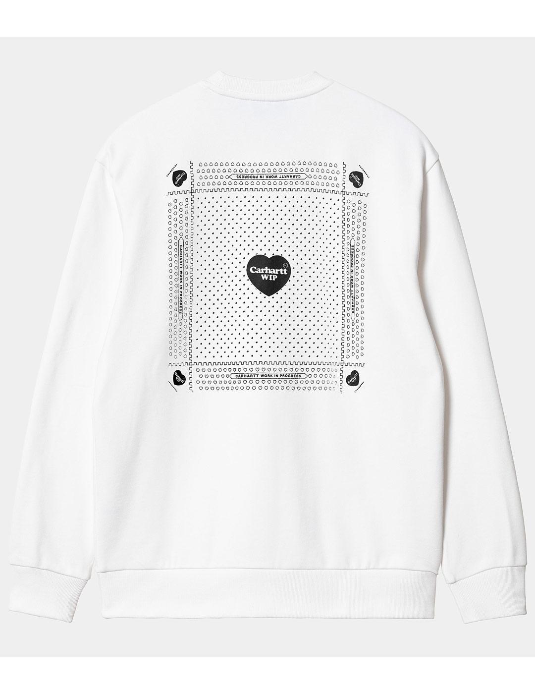 Sudadera Carhartt Wip Heart Bandana Blanco