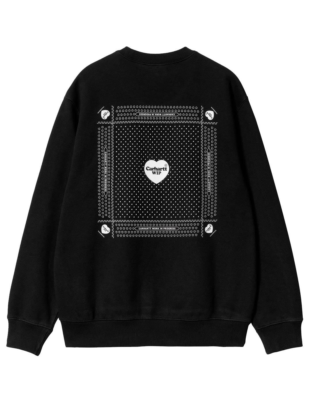 Sudadera Carhartt Wip Heart Bandana Negro