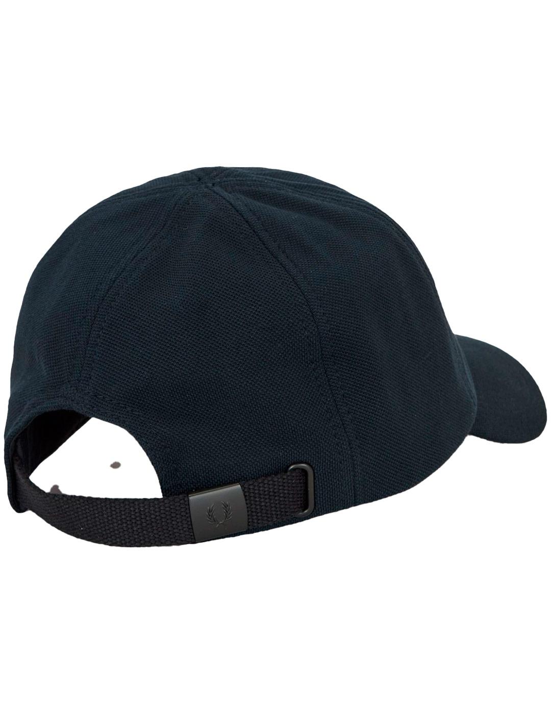 Gorra Fred Perry de piqué clásica Marino