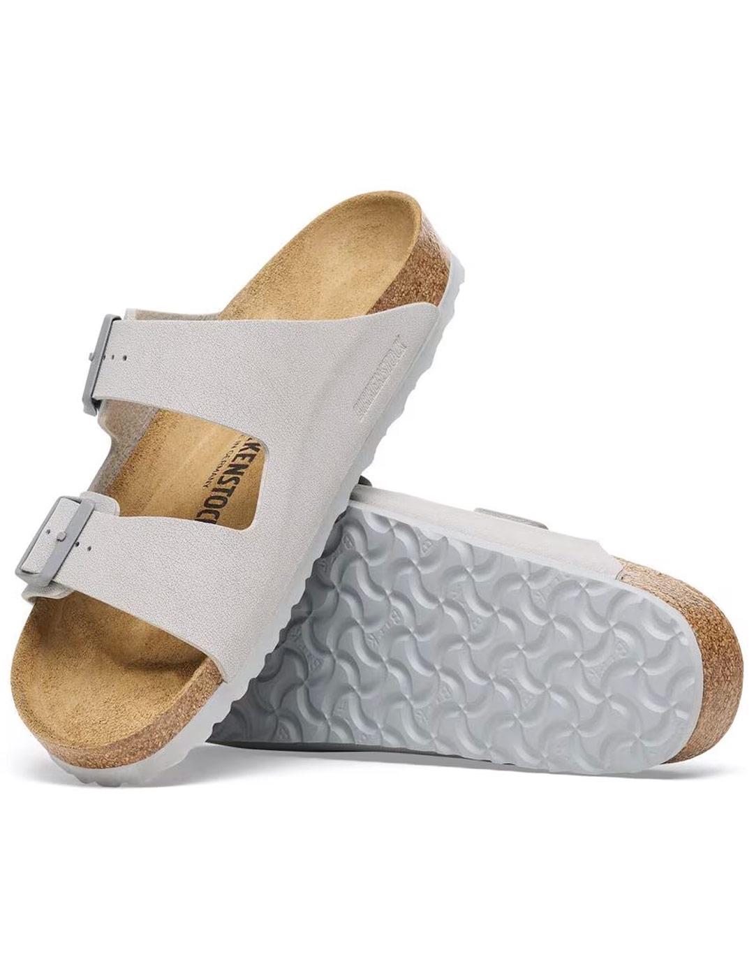 Sandalias Birkenstock Arizona Birko Flor Gris
