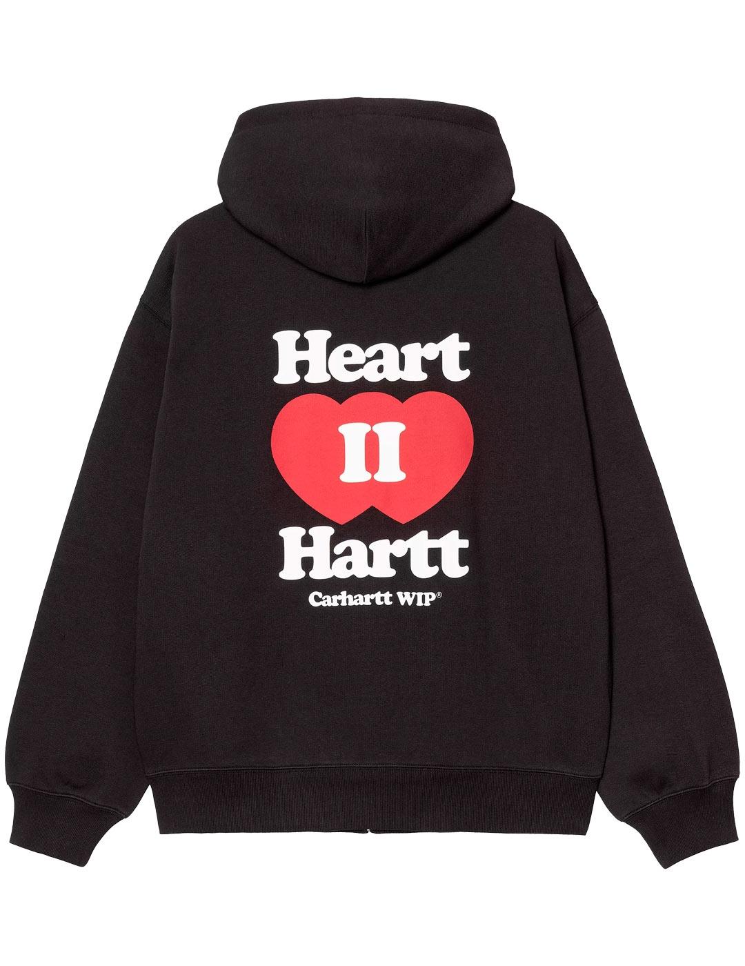 Sudadera Carhartt Wip Hooded Heart II Hartt Negro