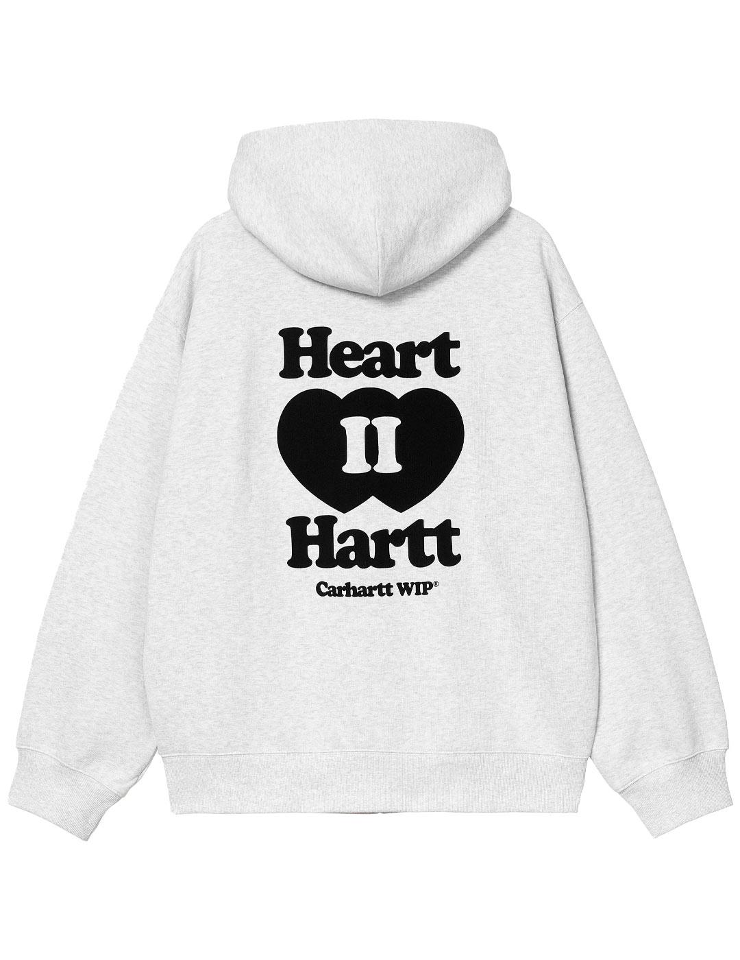 Sudadera Carhartt Wip Hooded Heart II Hartt Gris