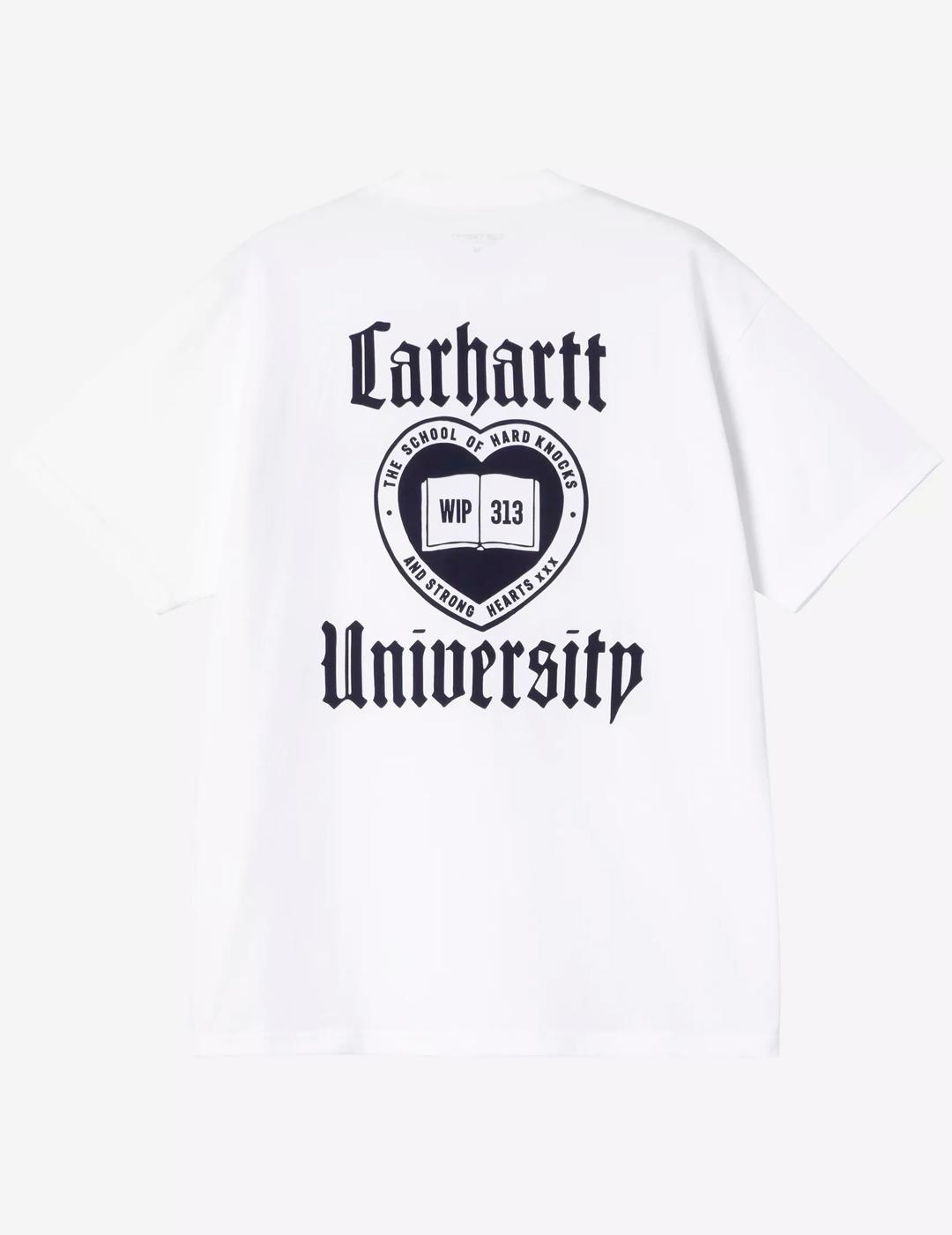 Camiseta Carhartt Wip Schooling Blanco