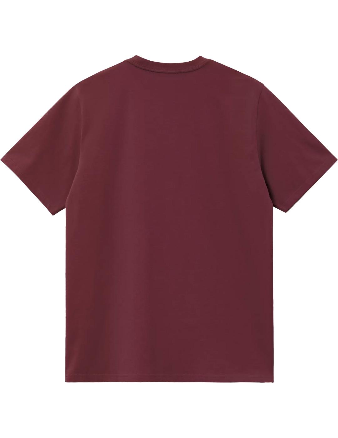 Camiseta Carhartt Wip American Script Granate