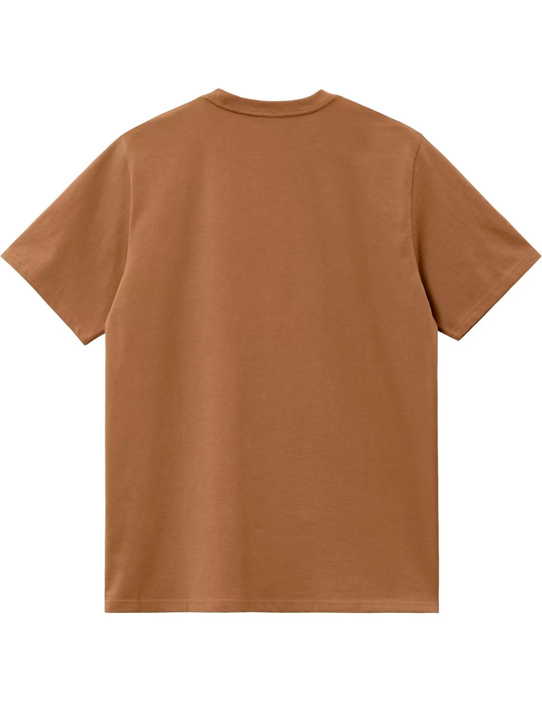 Camiseta Carhartt Wip American Script Marrón