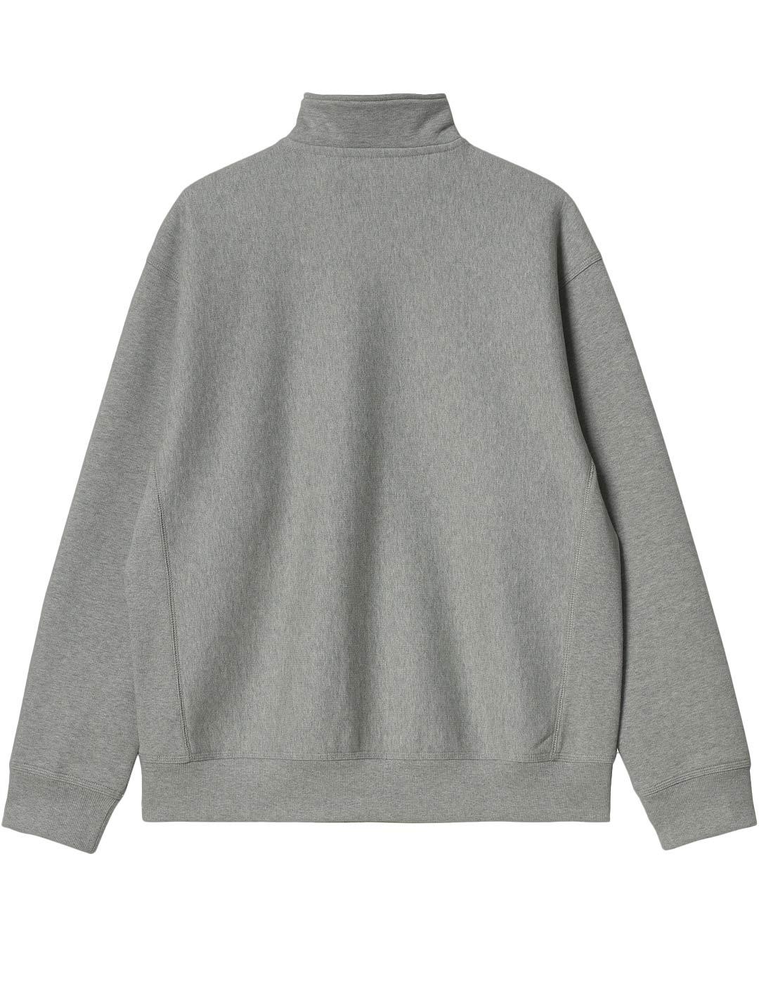 Sudadera Carhartt Half Zip American Gris